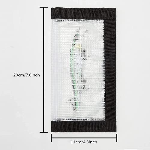2-8 Pack Fishing Lure Wraps, Resistant Clear PVC Lure Covers for Rod Fabric Hook Protectors - color: 8 Pack