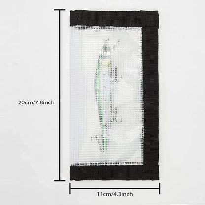 2-8 Pack Fishing Lure Wraps, Resistant Clear PVC Lure Covers for Rod Fabric Hook Protectors - color: 8 Pack