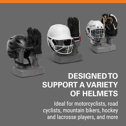 Helmet & Glove Dryer, No-Heat Fan-Driven for Quick Drying of Helmets & Gloves, Compact & Whisper-Quiet, Durable Plastic with Helmet-Specific Ports, 6-Foot Power Cord for Flexible Placement