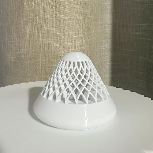 Floating Aquarium Plant Basket for Fish Tank | 3D Printed Miniature Hydroponic Aquatic Plant Holder Cup for Surface Aquascaping & Water Plant Root Containment (White, 3.15x2.36 Inches)