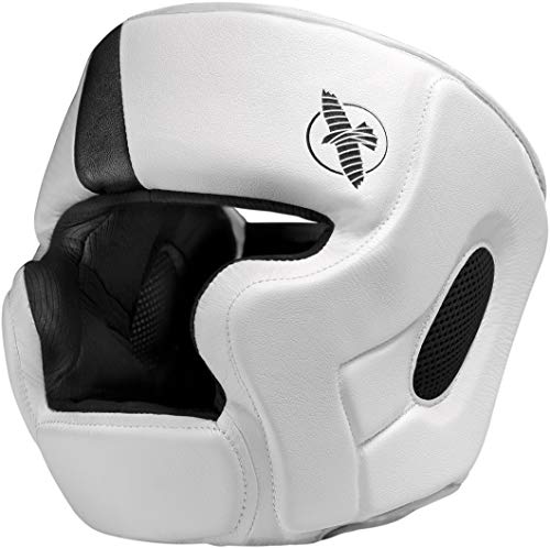 Hayabusa T3 Adjustable MMA Headgear - color: White/Black, size: Medium