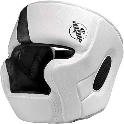 Hayabusa T3 Adjustable MMA Headgear - color: White/Black, size: Medium