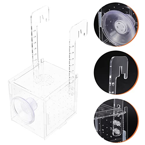 Ipetboom Fish Tank Incubator Box Breeding Protection Transparent Professional Hanging Fish Separator