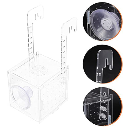 Ipetboom Fish Tank Incubator Box Breeding Protection Transparent Professional Hanging Fish Separator