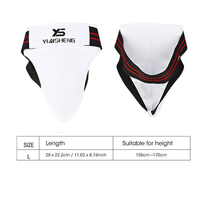 Groin Guard Guard Protector Karate Kickboxing MMA Martial Arts Boxing Groin Support(L)