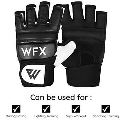 WFX Punch Bag Boxing Gloves Karate Mitts MMA Body Combat Taekwondo Training Martial Art Fighting Grappling Muay Thai TKD MMA Synthetic - size: Medium