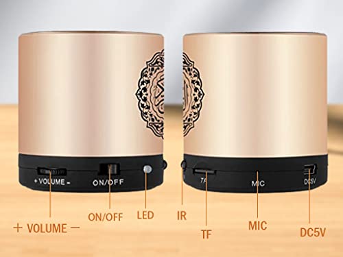Portable Digital Quran Speaker with Remote Control over18 Reciters and 15Translations Available Quality Qur'an Speaker Arabic English French, Urdu etc Mp3 FM Radio