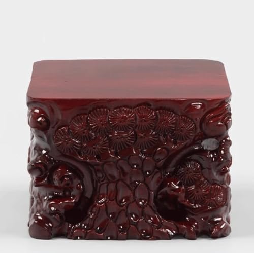 Plant Stand Solid Wood Carved Flowerpot Fish Tank Heightened And Thickened Rectangular Base Pad Bonsai Pedestal
