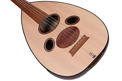 Quality Professional Arabian Oud With Soft Carry Case (Walnut - Linden)