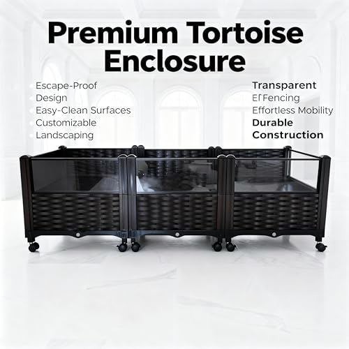 Turtle Tank, Reptile breeding Tank, Large Enclosure for Land Turtles, Large Enclosure for sea Turtles, Habitat for sea Turtles, Optional Increase in Quantity, add 10 Wheels, Turtle Supplies