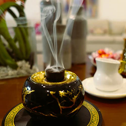 Mamoul Oud Fume 80g (Pressed Resin) | Use with Charcoal Incense Discs or Electric Incense Burner (Carbon para Quemar Incienso) | Arabian Home Fragrance and Bukhoor Burners Hair Comb
