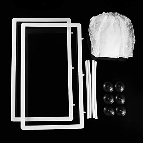 HANABASS 2pcs Fish Net Breeder Box Cups for Aquarium Isolation Hatchery for Fry Increases Survival Rate Fish Tanks