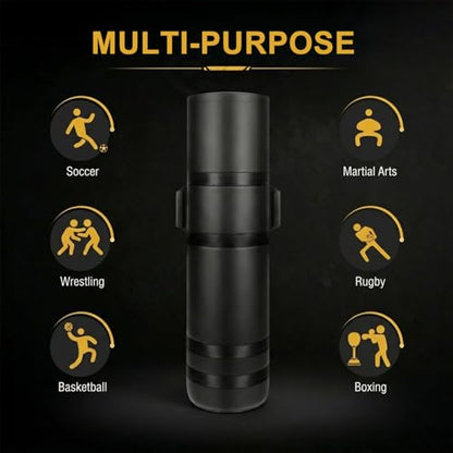Unfilled 4 Ft Football Tackling Dummy: Agility Training Equipment for Football or Basketball, Blocking Sports Practice Aaccessories, Tackle Pad with Handles for Soccer & Wrestling