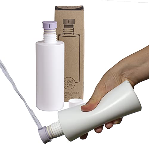 CuloClean Portable Bidet for Toilet or Travel (Lilac). Peribottle for Postpartum Care. After Labor Essentials. Spray Douche for Mom and Baby. (CuloClean + Bottle, 1pcs Lilac) - color: Lilac