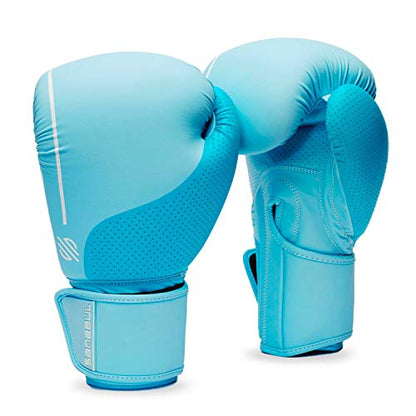 Sanabul Easter Egg Boxing Gloves for Women, Pro Training MMA Kickboxing Muay Thai Gloves, Sparring Punching Heavy Bag - color: Ice Blue, size: 8 oz