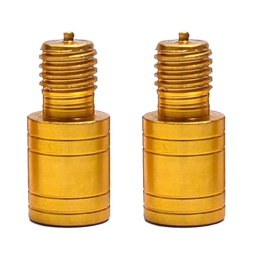 2Pcs Fishing Landing Net Thread Adaptor Alloy Fishing Poles Connector Fishing Landing Harpoons Dip Parts Easy to Install Net Head Adapter