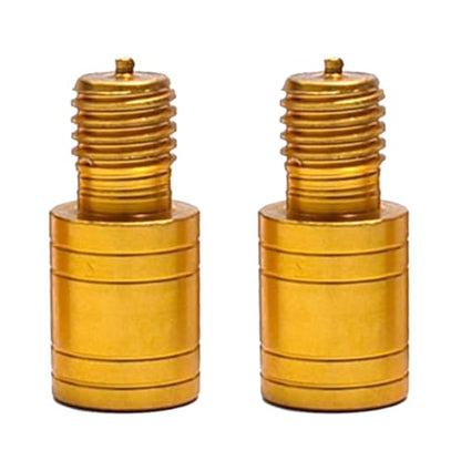2Pcs Fishing Landing Net Thread Adaptor Alloy Fishing Poles Connector Fishing Landing Harpoons Dip Parts Easy to Install Net Head Adapter