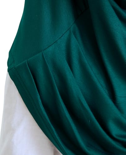 Prien Kids Muslim Prayer Dress With Hijab & Pouch, Soft Viscose Abaya For Girls, Islamic Clothes, Robe For Eid, Ramadan - color: Emerald