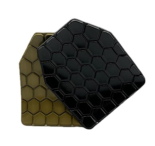 Tactical Airsoft Plates Non-Newtonian Paintball Vest Inner Liner Shock Plates Boxing Body Protector Back Thoracic Protection - color: Sand
