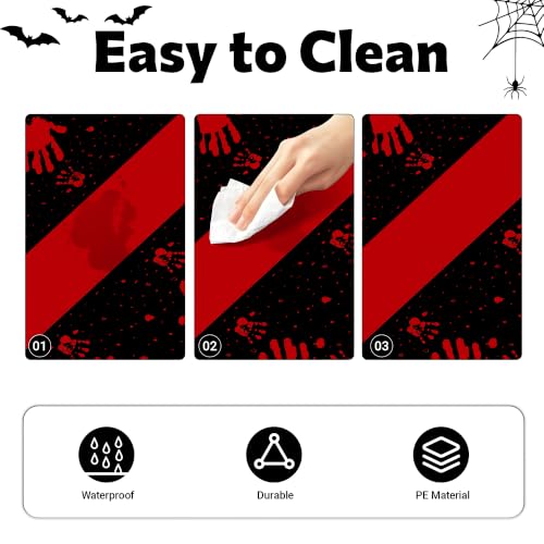 Childom 3 Pack Halloween Tablecloth Rectangle Table,Halloween Decorations - color: Halloween Black