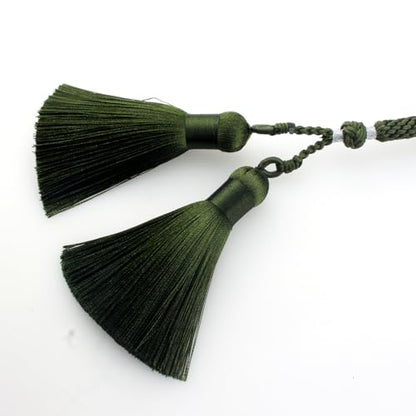 Muslims Islamic Dhikr 33 Tasbeeh Tasbih Prayer Beads, Flower Green Stone Beads with Tassel