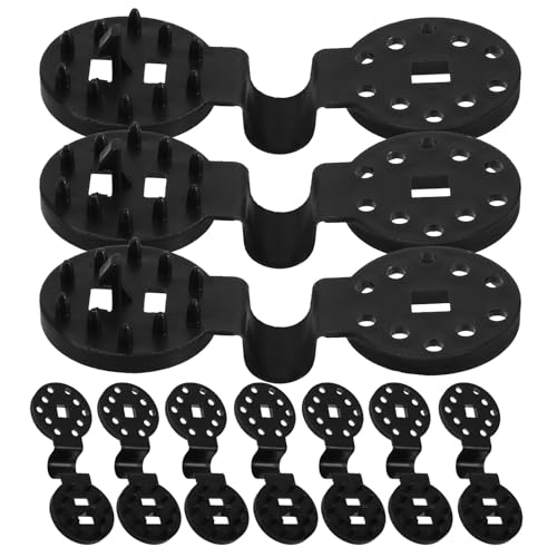 Milisten 50pcs Sunshade Clips Mesh Tarp Clips for Garden Net Fixing, Black Heavy Duty Shade Cloth Clamps Hook for Greenhouse and Outdoor Farm Use