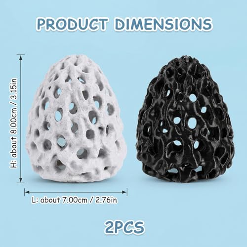 2PCS Shrimp Hides for Aquarium, Shrimp Hide and Aquarium Shrimp Hideout, Cave with Suction Cup for Shrimp Tank Decor, Hiding and Resting Accessory