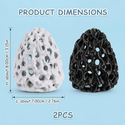 2PCS Shrimp Hides for Aquarium, Shrimp Hide and Aquarium Shrimp Hideout, Cave with Suction Cup for Shrimp Tank Decor, Hiding and Resting Accessory