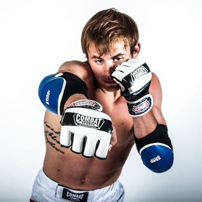 Combat Sports Traditional MMA Fight Gloves - color: Black / Red, size: Large