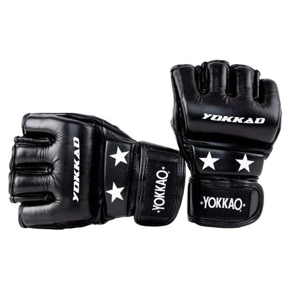 YOKKAO MMA Gloves - Ground Pro and Sparring | Layered Foam Padding | Produced at YOKKAO Factory, Thailand | Grappling, Striking, Ground-and-Pound | S/M-L/XL - color: Black MMA Pro, size: Small-Medium