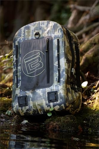 BOTE Highwater Waterproof Backpack 28L | Submersible Laptop Dry Backpack | 100% waterproof 28L backpack with submersible gear protection - color: Verge Camo