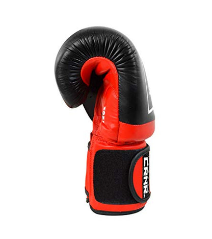 Competition Boxing Gloves | Punch Bag Mitts Sparring Punching Training MMA Fighting Sports - color: Red, size: 12 oz