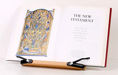 BS1500 11.8x8.5 Portable Adjustable Foldable Bookstand Holder for Reading Hands Free Large Thick Heavy Textbooks Cookbooks Tablets - size: Standard 11.8"x8.5"