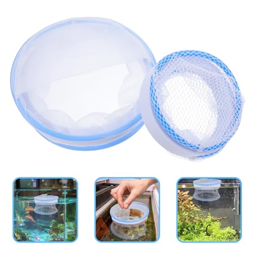Aquarium Breeding Box Fish Spawning Incubator Nylon Floating Mesh Isolation Chamber for Fish Tank Fry Nursery Suitable for Guppy Betta Shrimp Hatchery