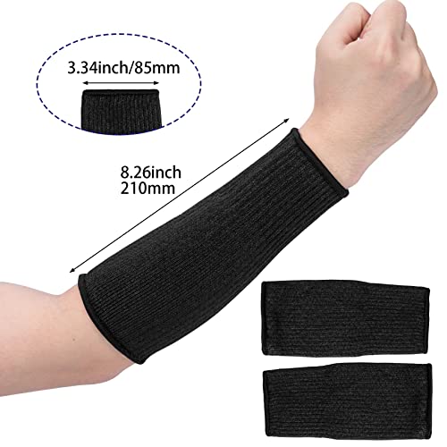 ANCIRS Cut Resistant Sleeves for Arm Protection, Gardening Sleeves, Dog Bite Safety Arm Sleeves - color: 2 Pairs, Blue & Black