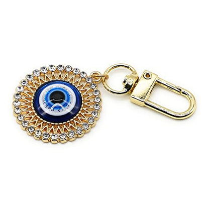 Evil Eye Keychains Car Key Ring Bag Purse Charm for Women Men - Good Luck Amulet Protection - color: D