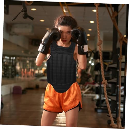 Happyyami Chest Guard for Boxing and Taekwondo Portable Sponge Chest Protector Full-Body for Training and Competition Lightweight and Breathable Design for Adults