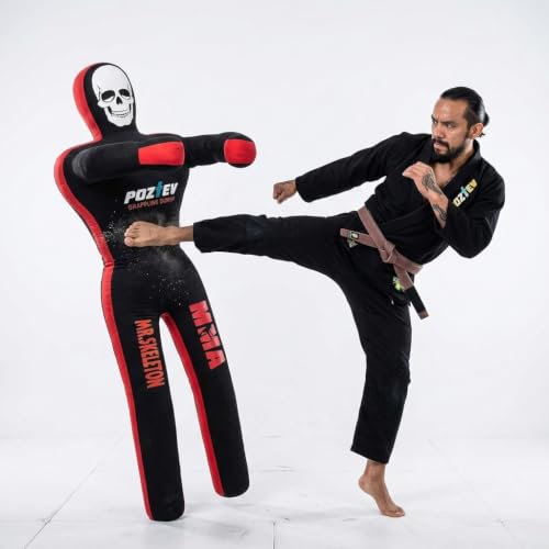 Adult Grappling Dummy – 6ft Unfilled Wrestling Dummy for MMA, Jiu Jitsu, and Martial Arts Training – Practice Punching Dummy – Full Size Adult Grappling Dummy for BJJ, Karate & Judo