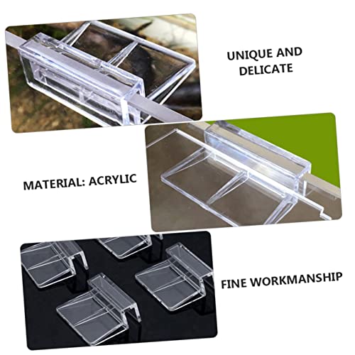 UPKOCH 15pcs Aquarium Cover Brackets Fish Tank Holder for Glass Easy Installation Suitable for Turtle Tanks and Open Fish