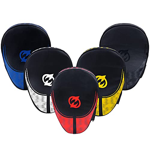 Boxing Mitts for Muay Thai MMA Sparring Training Punching Focus Punch Target Mitts and Pads - color: Red