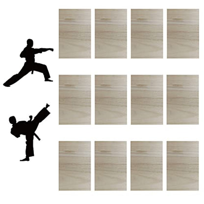 12pcs Taekwondo Karate Breaking Boards,Karate Martial Arts Boards,Professional Wood Boards for Taekwondo Breaking,Boxing Equipment Breaking Board Practice Performing for Kids&Adult - size: 3mm