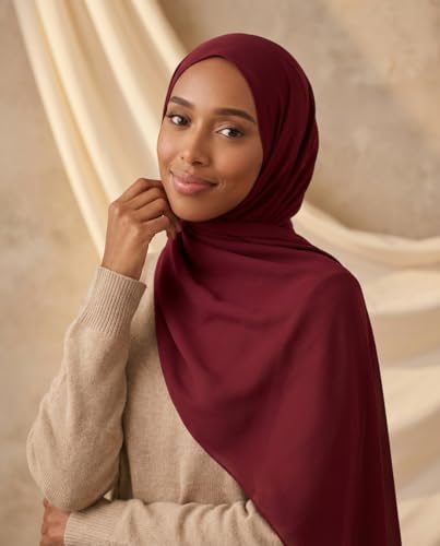 Stylish Premium Modal Viscose Hijabs for Women - color: Maroon