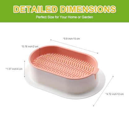 Cat Grass Planter, Hydroponic Cat Grass Kit with Germination Tray, Soil-Free Cat Grass Tray for Indoor Cats, Microgreens Growing Tray, No Seeds Included