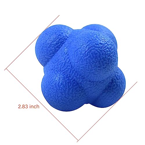 AIRLAXER Reaction Ball,Reflex Ball for Hand Eye Coordination Training,2.83 inch,Pack of 3-Orange,Blue,Yellow.