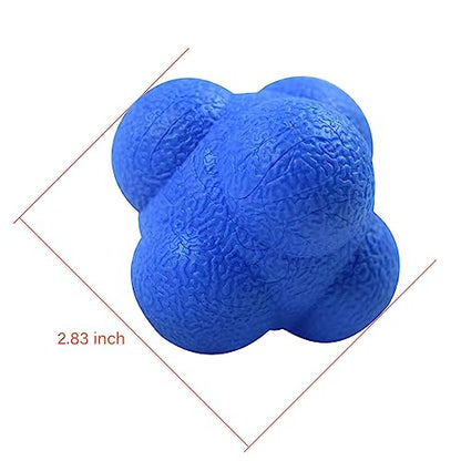 AIRLAXER Reaction Ball,Reflex Ball for Hand Eye Coordination Training,2.83 inch,Pack of 3-Orange,Blue,Yellow.