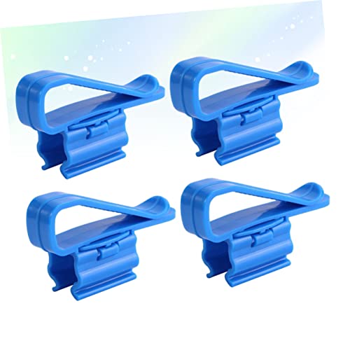 4pcs Aquarium Filtration Hose Holder Adjustable Water Clip for Fish Tank Pump Sturdy Soft Tube Clamp for Easy Installation - size: 8.50X2.60X1.80CM