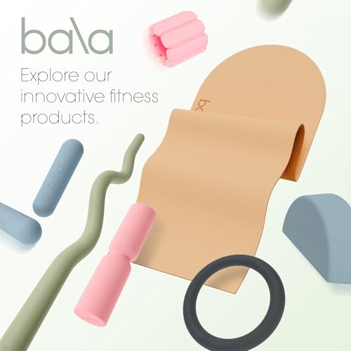 Bala Hourglass Foam Roller (Sea) - Soft Density Back Roller Foam for Physical Therapy, Deep Tissue Muscle Massage, Flexibility & Stretching - Workout Roller for Yoga, Neck, Back & Legs Exercise - color: Sea