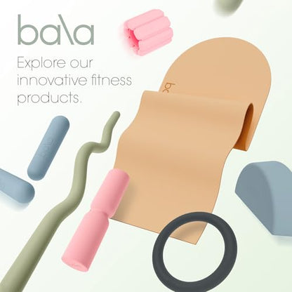 Bala Hourglass Foam Roller (Sea) - Soft Density Back Roller Foam for Physical Therapy, Deep Tissue Muscle Massage, Flexibility & Stretching - Workout Roller for Yoga, Neck, Back & Legs Exercise - color: Sea
