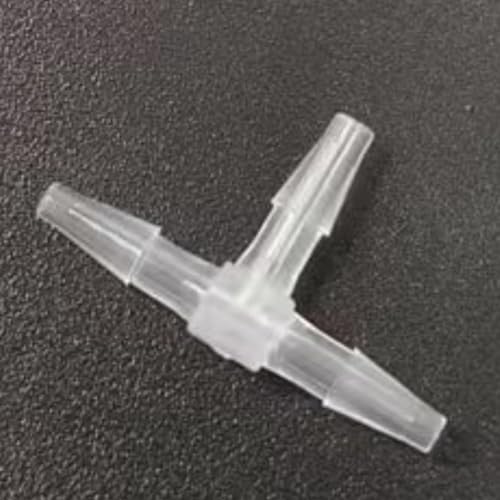 3 Way Tee Connector Equal Barbed T-Fitting 3 Way Hose Barb Adapter for Laboratory Biochemical Analytical Instruments Food Machinery Aquarium Equipment 100pc/pk (1.6mm 1/16'' Sq) - size: 1.6mm 1/16'' Sq
