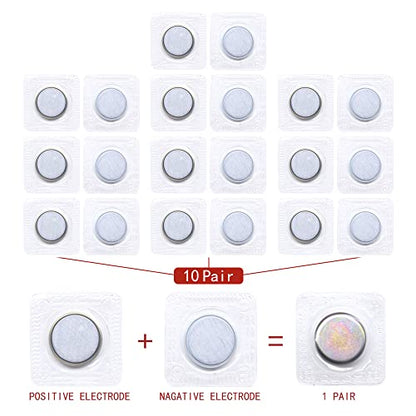 SEMINI Hidden Sew Magnetic Snap Invisible Hidden Sew in PVC Hidden Purse Closure for Fastener Handbag Cloth Clasp DIY Craft Sewing Tools (20mm) - size: 20mm,circular